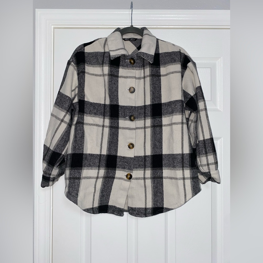 SHEIN Plaid Jacket, size XS.